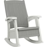 Suncast Commercial Rocking Chair with Storage, Dove Gray